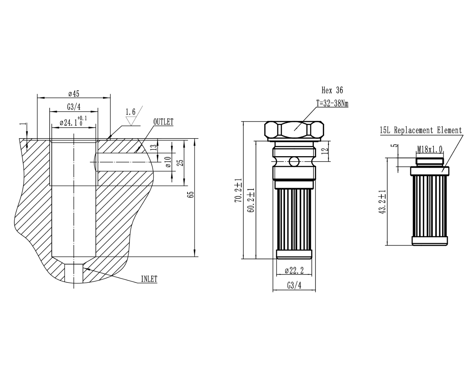 Filter Element 6G11350-15L