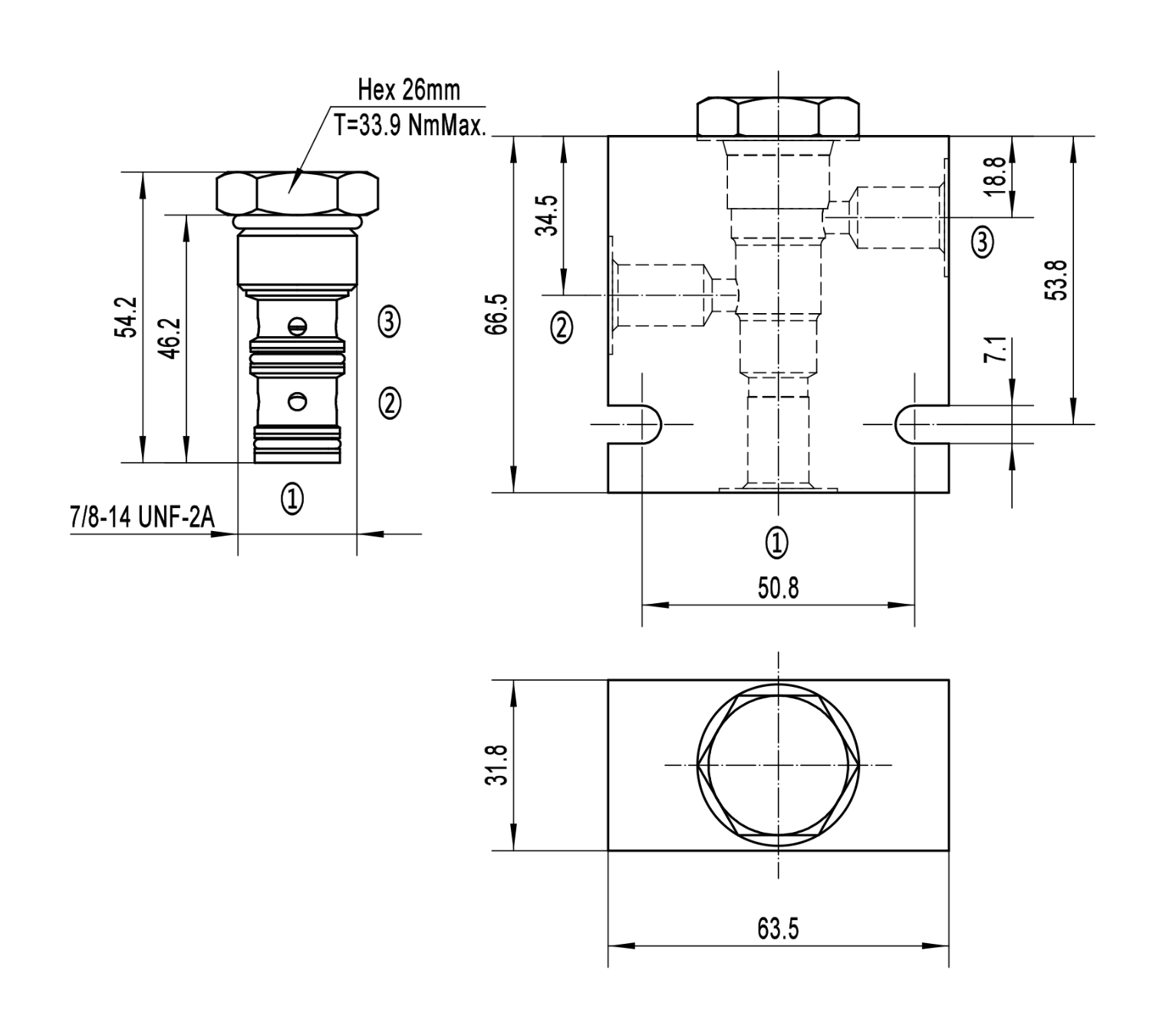 Shuttle Valve LLS10-P0